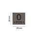 Clawgear 0 Pos Bloodgroup Patch RAL7013