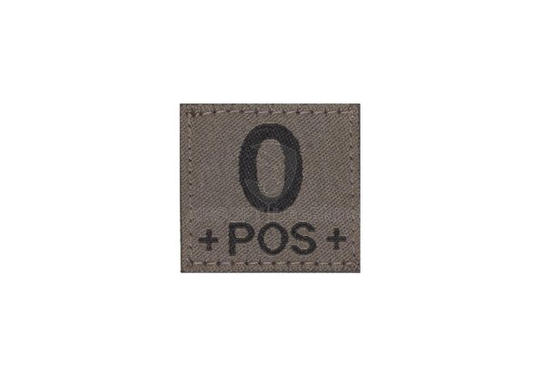 Clawgear 0 Pos Bloodgroup Patch RAL7013