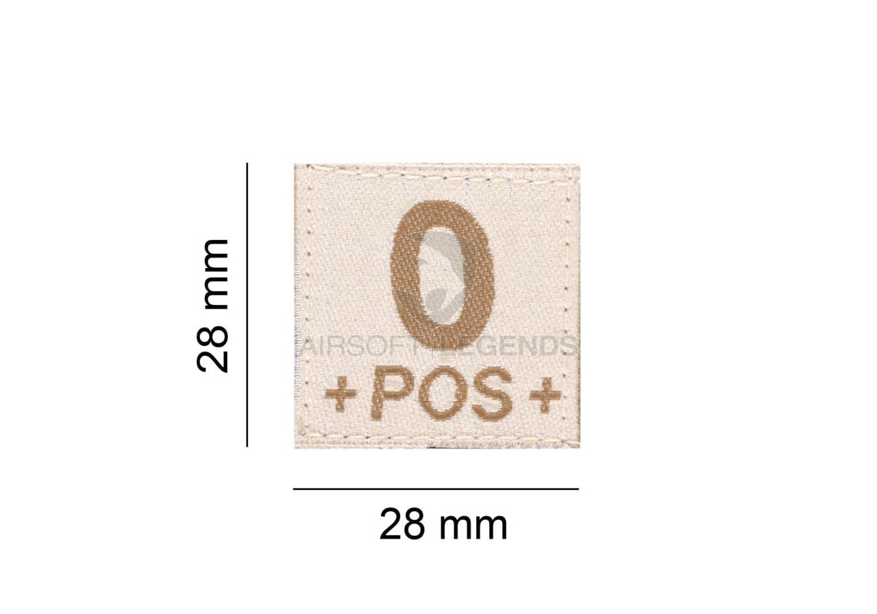 Clawgear 0 Pos Bloodgroup Patch Desert
