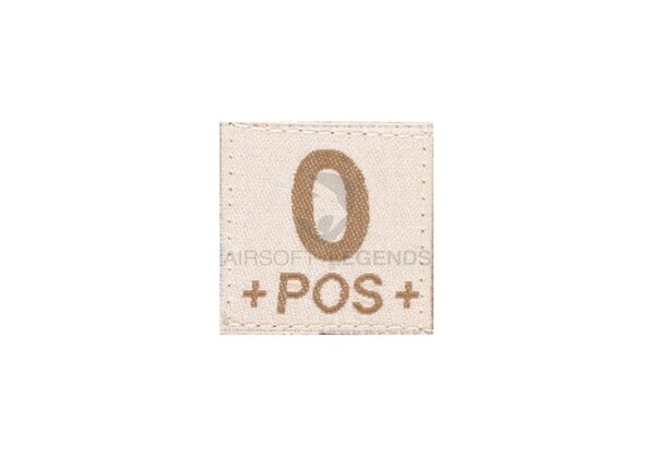 Clawgear 0 Pos Bloodgroup Patch Desert