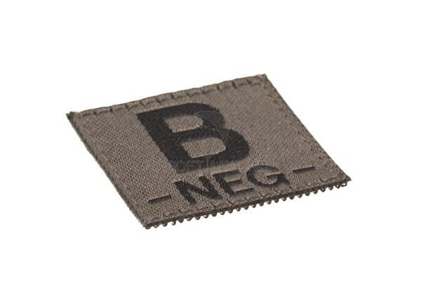 Clawgear B Neg Bloodgroup Patch RAL7013