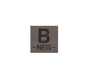 Clawgear B Neg Bloodgroup Patch RAL7013