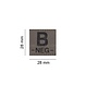 Clawgear B Neg Bloodgroup Patch RAL7013