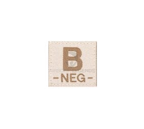 Clawgear B Neg Bloodgroup Patch Desert