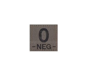 Clawgear 0 Neg Bloodgroup Patch RAL7013