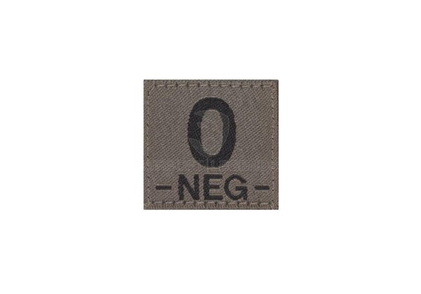 Clawgear 0 Neg Bloodgroup Patch RAL7013 Clawgear 0 Neg Bloodgroup Patch RAL7013