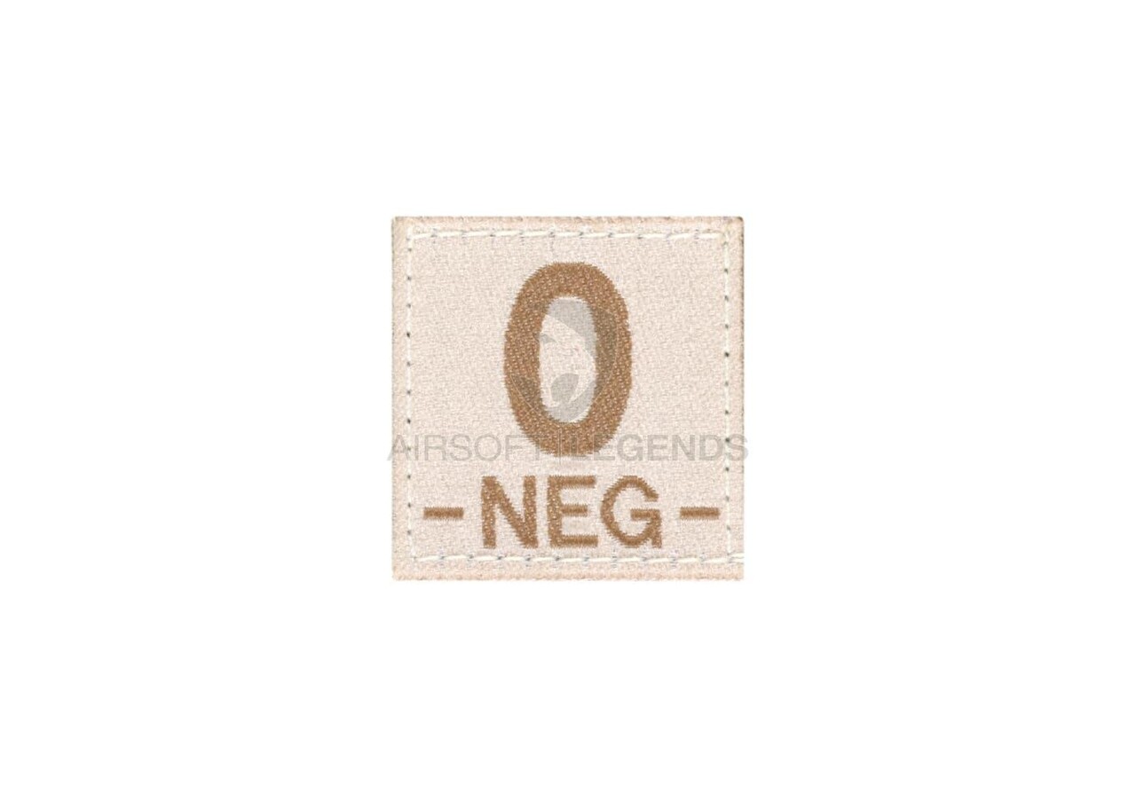 Clawgear 0 Neg Bloodgroup Patch Desert Clawgear 0 Neg Bloodgroup Patch Desert