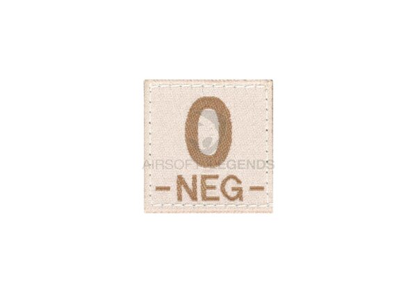 Clawgear 0 Neg Bloodgroup Patch Desert Clawgear 0 Neg Bloodgroup Patch Desert