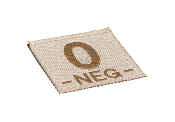 Clawgear 0 Neg Bloodgroup Patch Desert Clawgear 0 Neg Bloodgroup Patch Desert