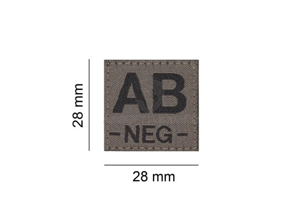Clawgear AB Neg Bloodgroup Patch RAL7013 Clawgear AB Neg Bloodgroup Patch RAL7013