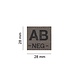 Clawgear AB Neg Bloodgroup Patch RAL7013 Clawgear AB Neg Bloodgroup Patch RAL7013