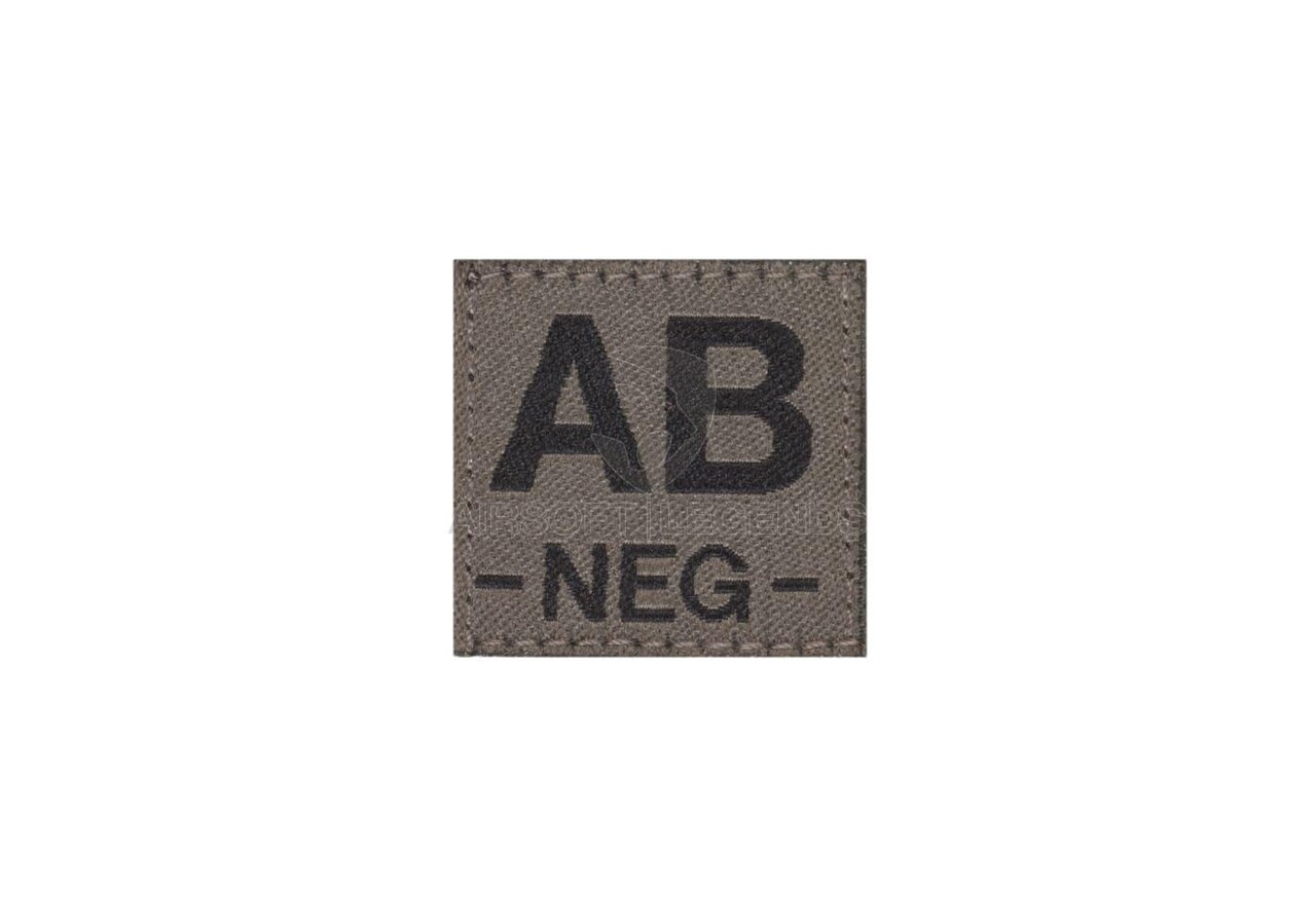 Clawgear AB Neg Bloodgroup Patch RAL7013 Clawgear AB Neg Bloodgroup Patch RAL7013