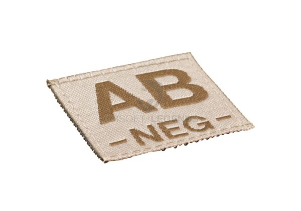 Clawgear AB Neg Bloodgroup Patch Desert