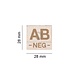 Clawgear AB Neg Bloodgroup Patch Desert