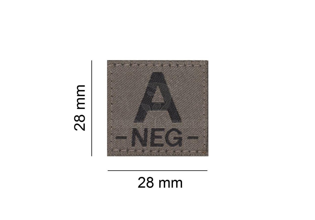 Clawgear A Neg Bloodgroup Patch RAL7013 Clawgear A Neg Bloodgroup Patch RAL7013