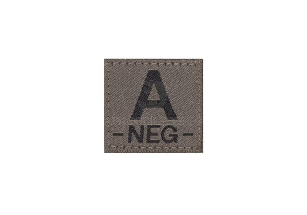 Clawgear A Neg Bloodgroup Patch RAL7013 Clawgear A Neg Bloodgroup Patch RAL7013
