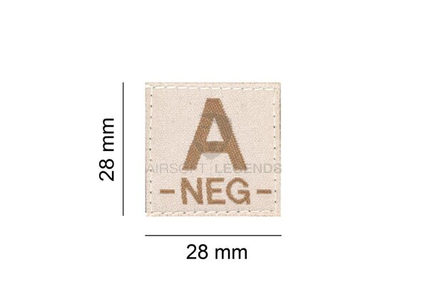 Clawgear A Neg Bloodgroup Patch Desert Clawgear A Neg Bloodgroup Patch Desert