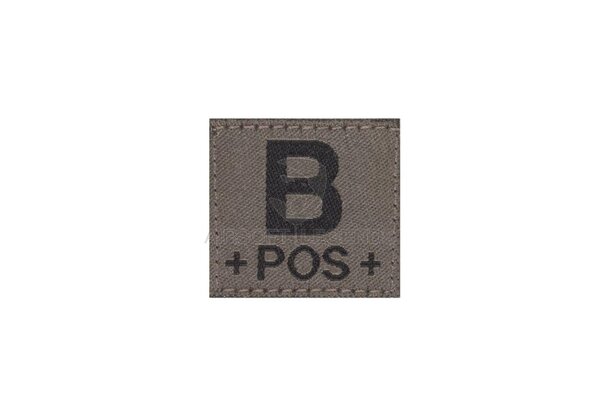 Clawgear B Pos Bloodgroup Patch RAL7013 Clawgear B Pos Bloodgroup Patch RAL7013