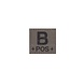 Clawgear B Pos Bloodgroup Patch RAL7013 Clawgear B Pos Bloodgroup Patch RAL7013