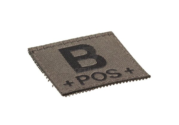 Clawgear B Pos Bloodgroup Patch RAL7013 Clawgear B Pos Bloodgroup Patch RAL7013