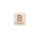 Clawgear B Pos Bloodgroup Patch Desert Clawgear B Pos Bloodgroup Patch Desert