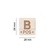 Clawgear B Pos Bloodgroup Patch Desert Clawgear B Pos Bloodgroup Patch Desert