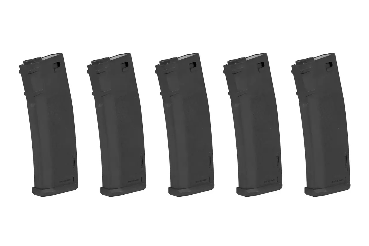 Specna Arms M4 S-Mag Mid-Cap Magazines 125 rds 5 Pack Black Specna Arms M4 S-Mag Mid-Cap Magazines 125 rds 5 Pack Black