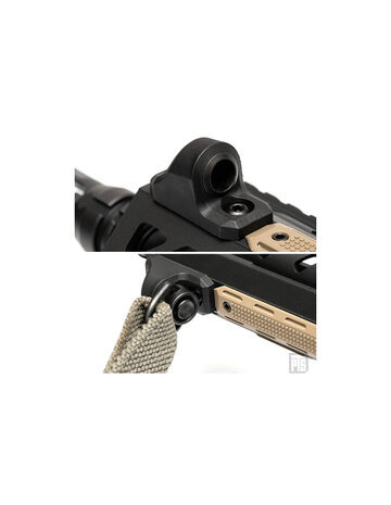 PTS Syndicate M-LOK QD Sling Mount Ergo-Angled Black PTS Syndicate M-LOK QD Sling Mount Ergo-Angled Black