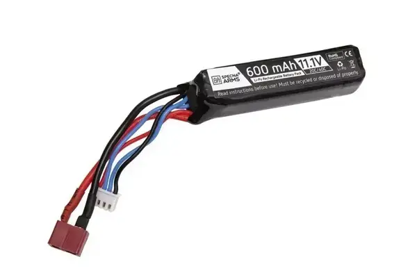 Specna Arms LiPo 11.1V 600mAh 20/40C Battery for PDW - T-Connect (Deans) Specna Arms LiPo 11.1V 600mAh 20/40C Battery for PDW - T-Connect (Deans)