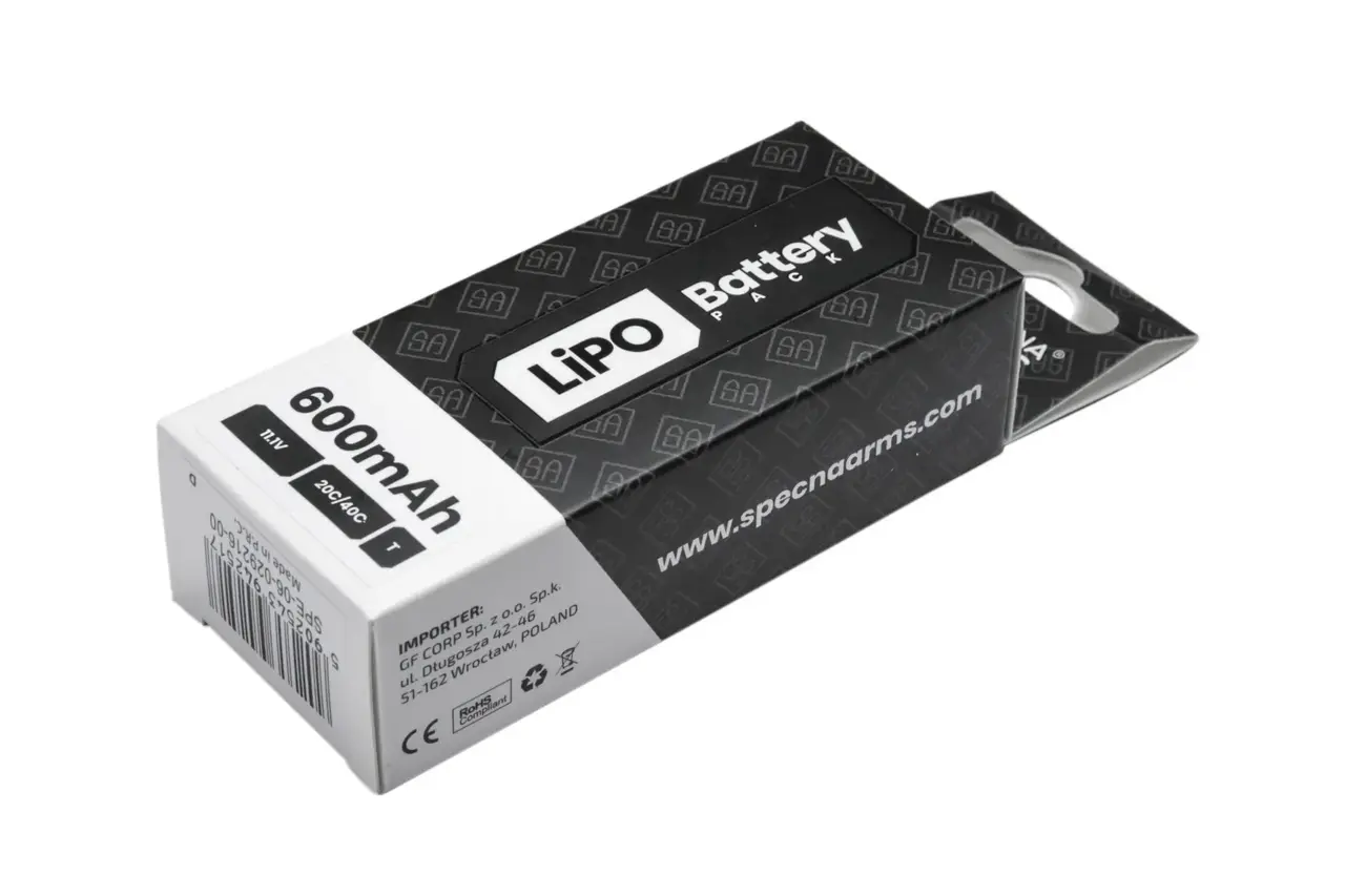 Specna Arms LiPo 11,1V 600mAh 20/40C Battery for PDW – Tamiya mini Specna Arms LiPo 11,1V 600mAh 20/40C Battery for PDW – Tamiya mini