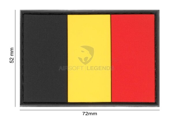 JTG Belgium Flag Rubber Patch JTG Belgium Flag Rubber Patch