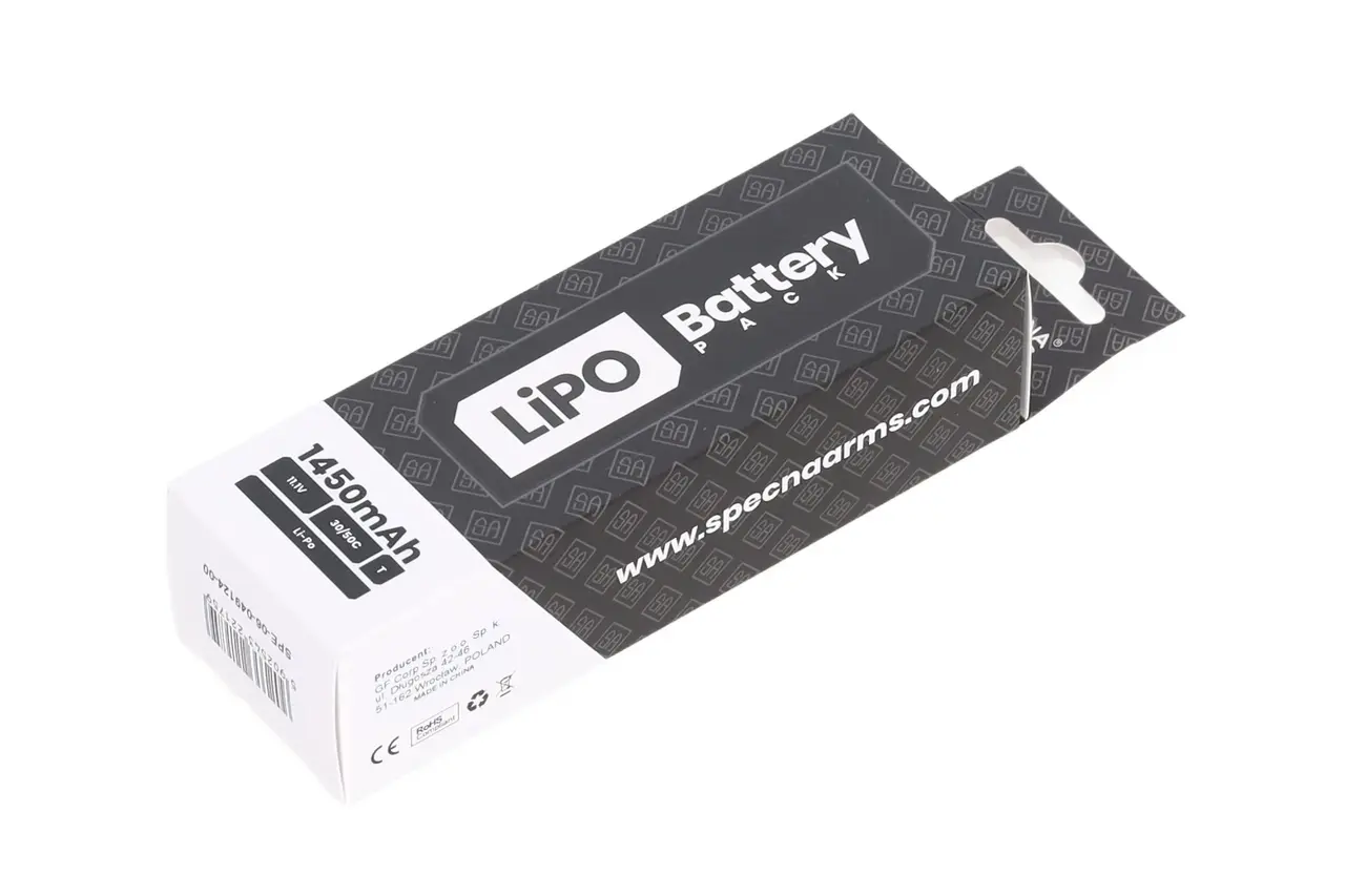 Specna Arms LiPo 11.1V 1450mAh 30/50C Battery Tamiya mini