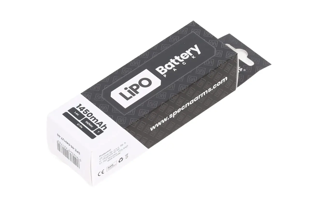 Specna Arms 7.4V 1450mAh 30/50C LiPo Battery Tamiya Mini Specna Arms 7.4V 1450mAh 30/50C LiPo Battery Tamiya Mini