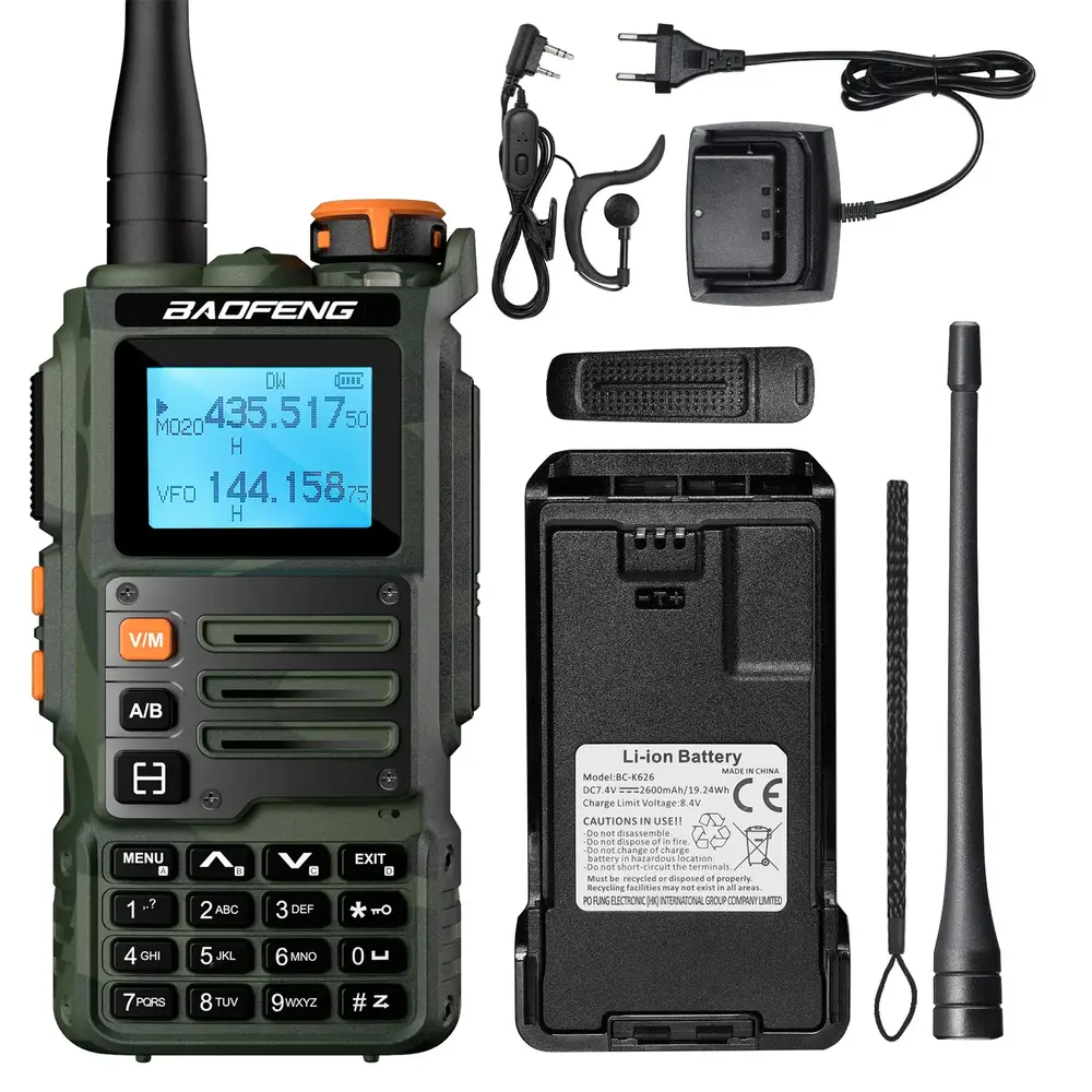 Baofeng K63 Tri-Band Portofoon Green Camo Baofeng K63 Tri-Band Portofoon Green Camo