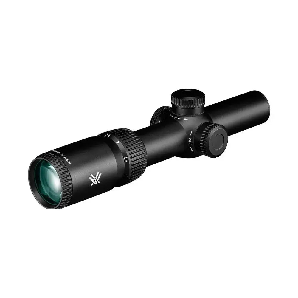 Vortex Optics Crossfire HD 1-4x24 Richtkijker, Verlicht Dead-Hold 2A BDC Dradenkruis (MOA)