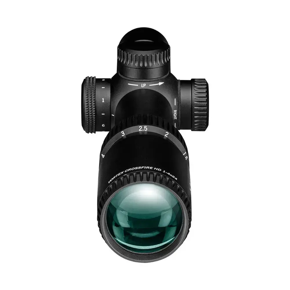 Vortex Optics Crossfire HD 1-4x24 Richtkijker, Verlicht Dead-Hold 2A BDC Dradenkruis (MOA)