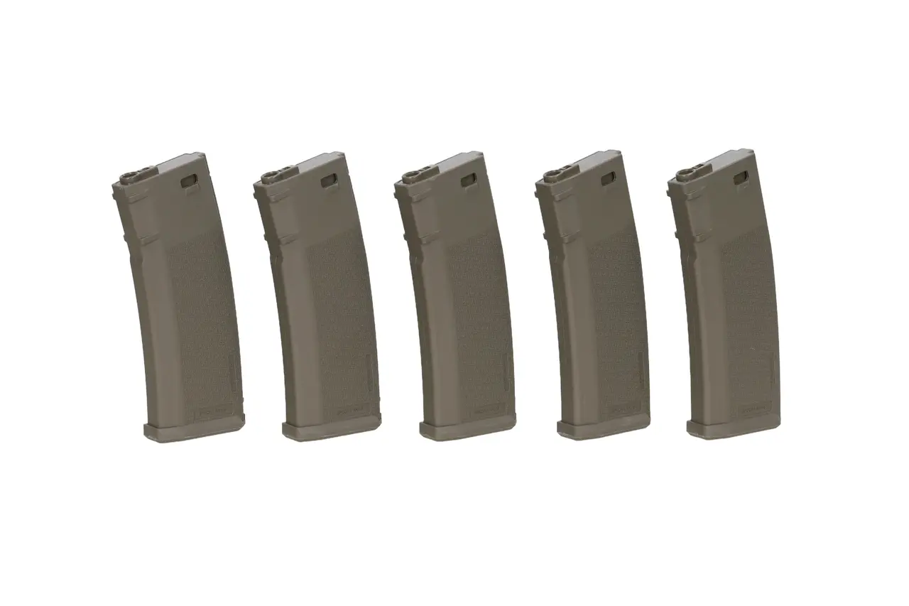 Specna Arms Set of 5 S-Mag Mid-Cap magazines for 125 BBs OD Green Specna Arms Set of 5 S-Mag Mid-Cap magazines for 125 BBs OD Green