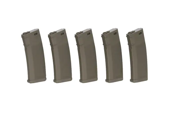 Specna Arms Set of 5 S-Mag Mid-Cap magazines for 125 BBs OD Green Specna Arms Set of 5 S-Mag Mid-Cap magazines for 125 BBs OD Green