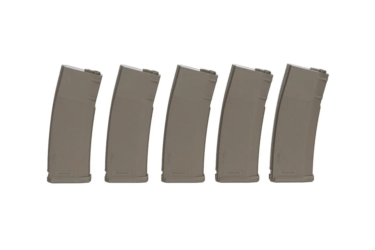 Specna Arms Set of 5 S-Mag Mid-Cap magazines for 125 BBs OD Green Specna Arms Set of 5 S-Mag Mid-Cap magazines for 125 BBs OD Green