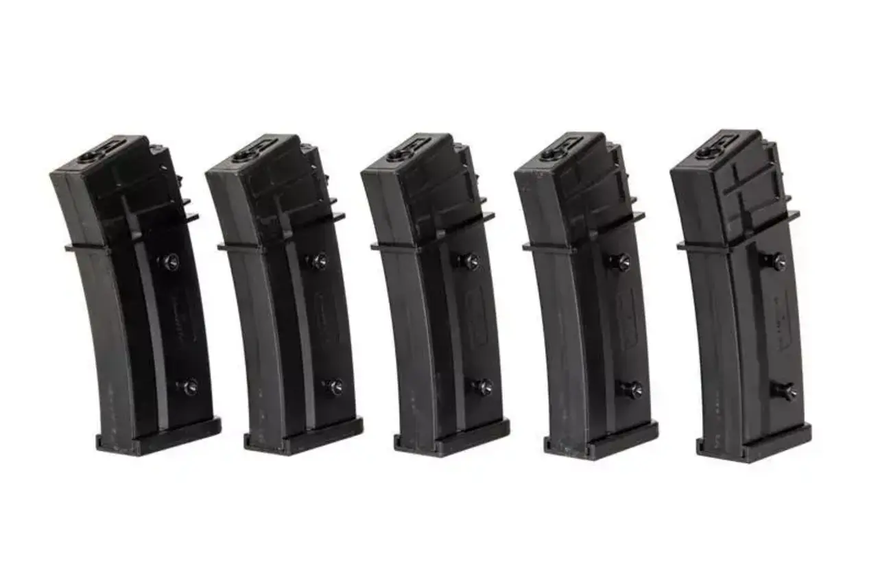 Specna Arms Set of 5 Mid-Cap 120 BB Magazines for G36 Specna Arms Set of 5 Mid-Cap 120 BB Magazines for G36
