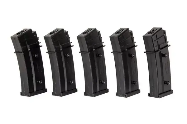 Specna Arms Set of 5 Mid-Cap 120 BB Magazines for G36 Specna Arms Set of 5 Mid-Cap 120 BB Magazines for G36