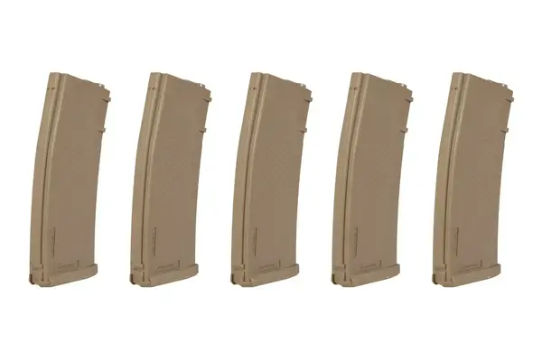 Specna Arms Set of 5 S-Mag Mid-Cap magazines for 125 BBs Dark Earth Specna Arms Set of 5 S-Mag Mid-Cap magazines for 125 BBs Dark Earth