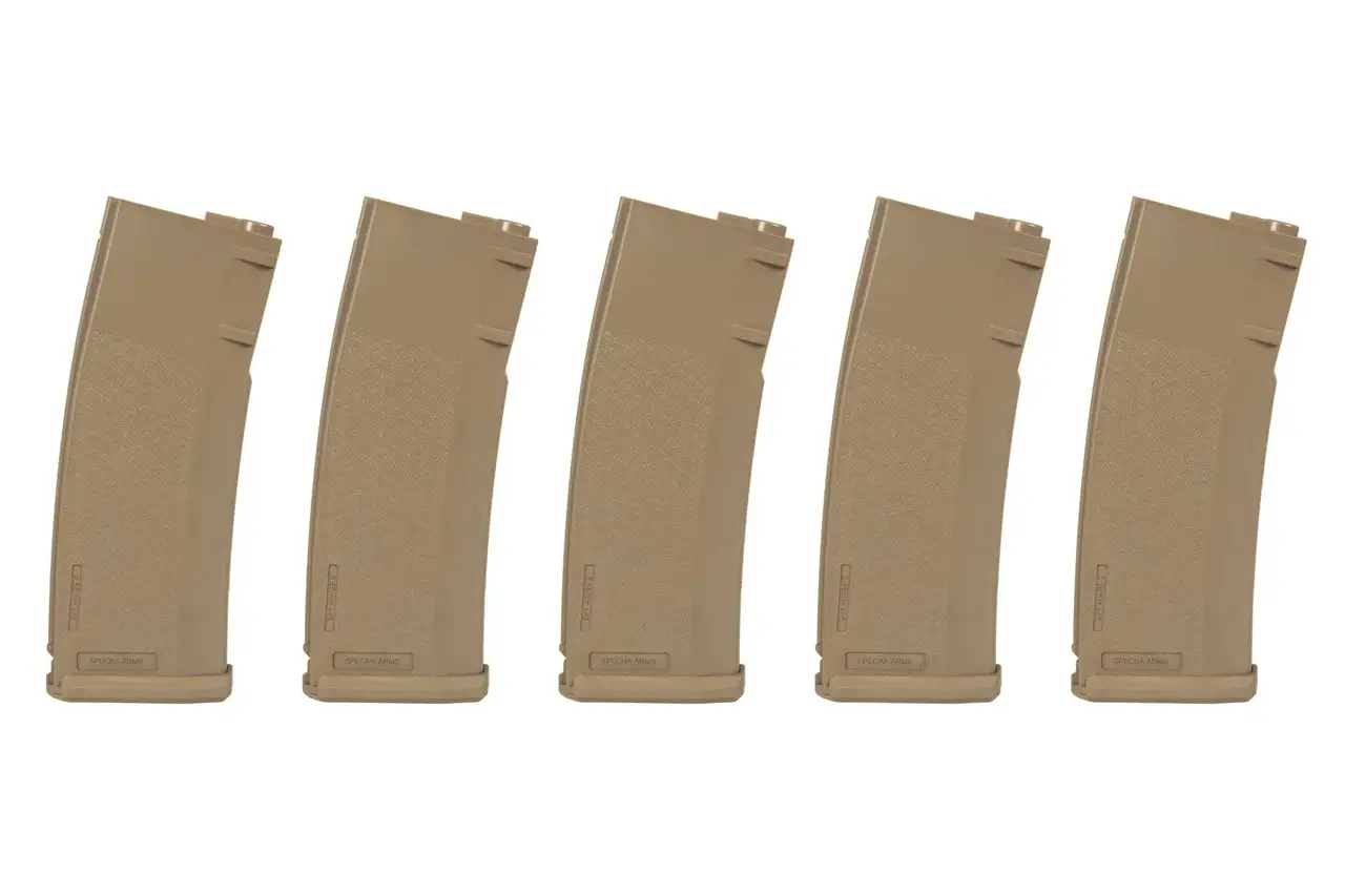 Specna Arms Set of 5 S-Mag Mid-Cap magazines for 125 BBs Dark Earth Specna Arms Set of 5 S-Mag Mid-Cap magazines for 125 BBs Dark Earth
