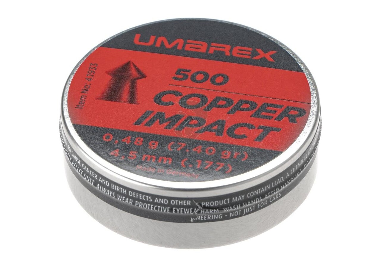 Walther 4.5mm Pointed Waisted Copper Pellets 0.48g 5x500rds Walther 4.5mm Pointed Waisted Copper Pellets 0.48g 5x500rds