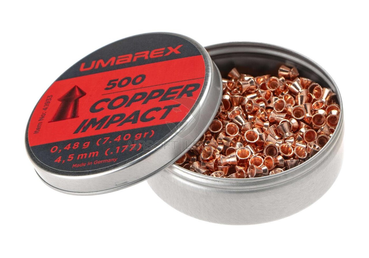 Walther 4.5mm Pointed Waisted Copper Pellets 0.48g 5x500rds Walther 4.5mm Pointed Waisted Copper Pellets 0.48g 5x500rds