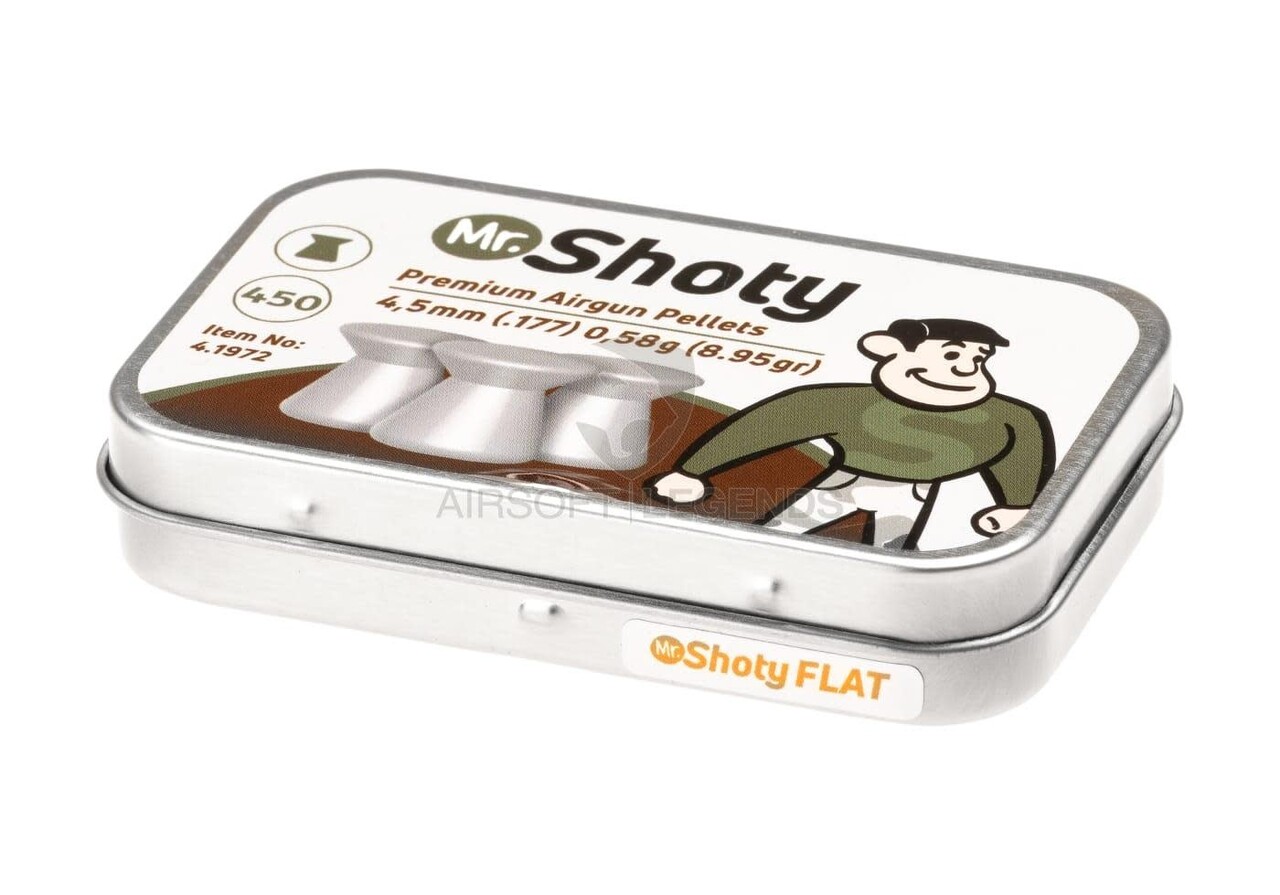 Umarex 4.5mm Mr. Shoty Flathead Pellets 0.58g 450rds Umarex 4.5mm Mr. Shoty Flathead Pellets 0.58g 450rds