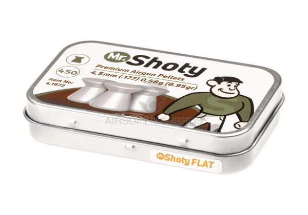 Umarex 4.5mm Mr. Shoty Flathead Pellets 0.58g 450rds Umarex 4.5mm Mr. Shoty Flathead Pellets 0.58g 450rds
