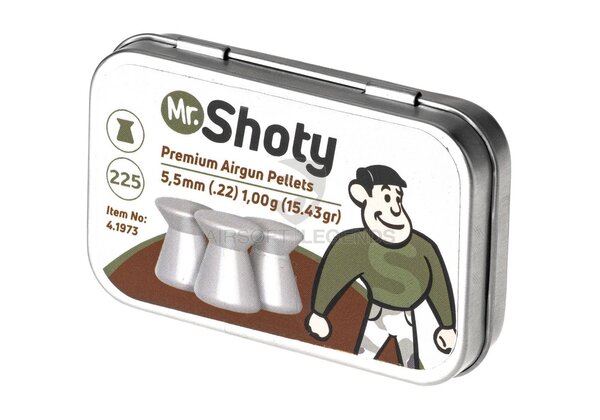 Walther Mr. Shoty Flathead 5.5 mm Pellets 1g 225rds Walther Mr. Shoty Flathead 5.5 mm Pellets 1g 225rds