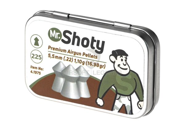 Walther Mr. Shoty Pointed 5.5 mm Pointed Pellets 1.1g 225rds Walther Mr. Shoty Pointed 5.5 mm Pointed Pellets 1.1g 225rds