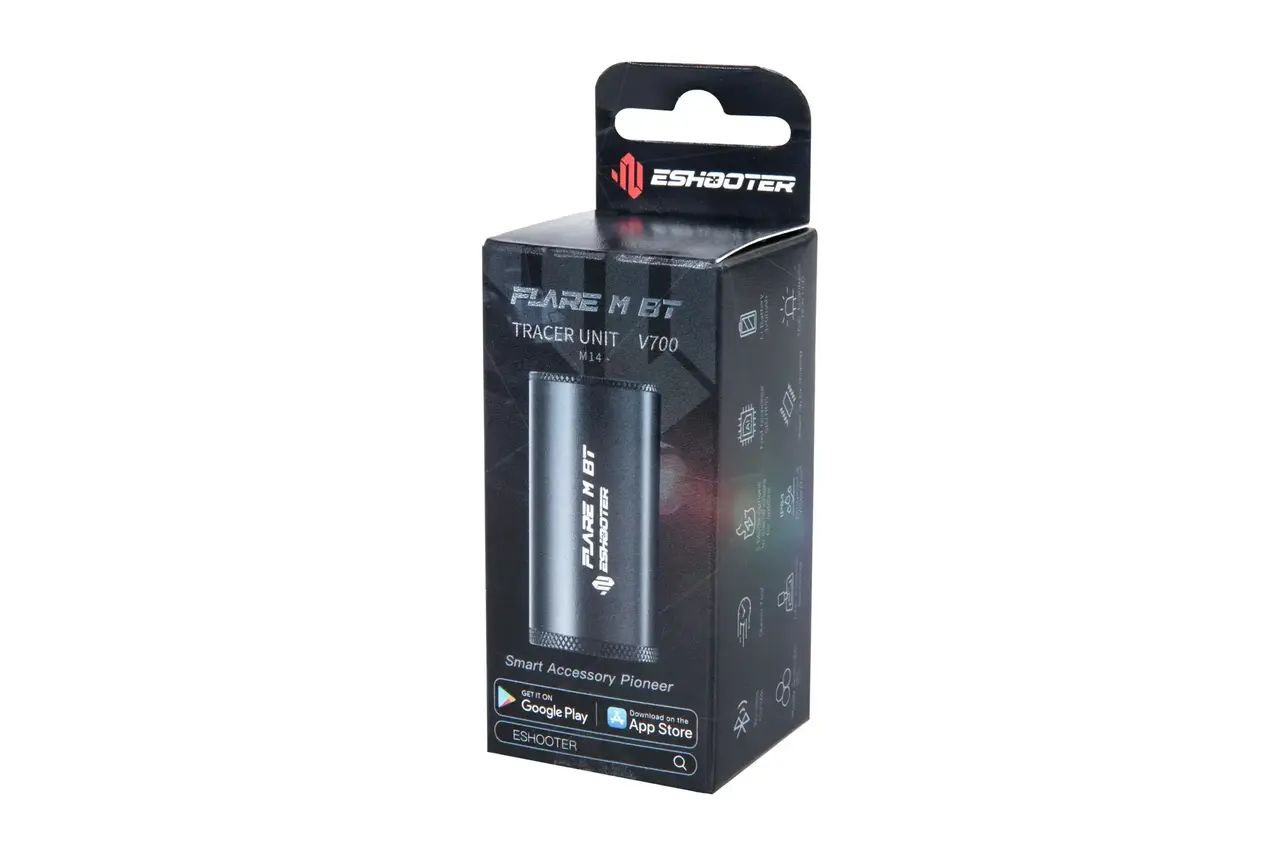 E-SHOOTER Tracer FLARE M BT Silencer Black E-SHOOTER Tracer FLARE M BT Silencer Black